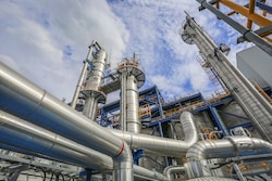 Chemical plant machinery